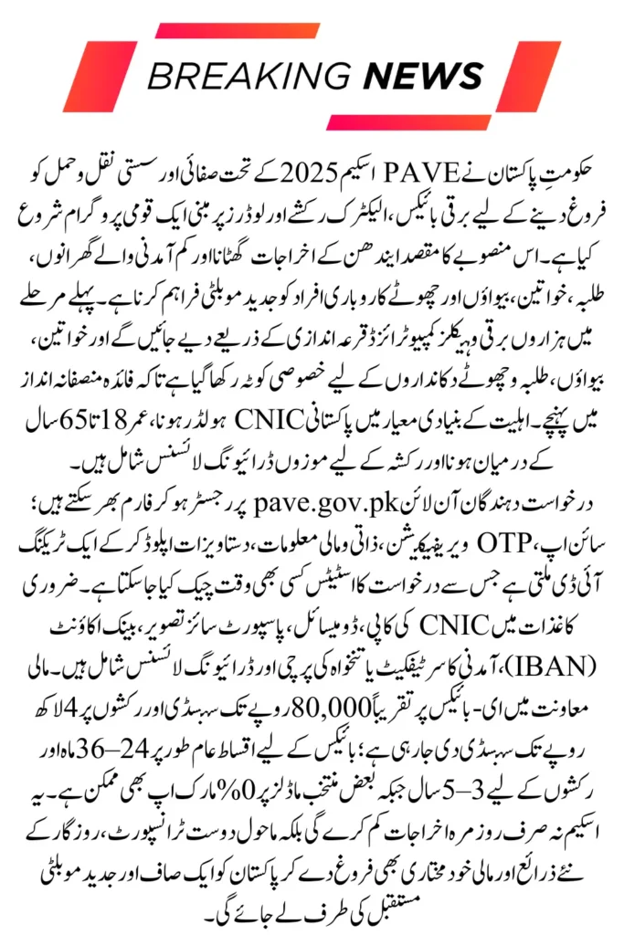 Pave Scheme Bikes and Rickshaws List You can apply for