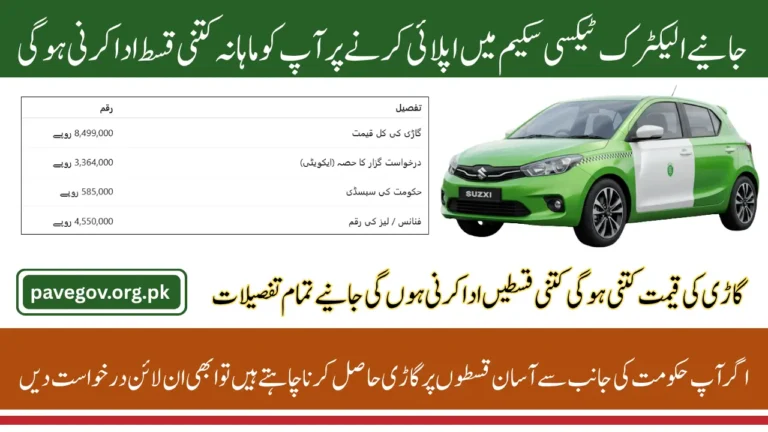 CM Punjab E-Taxi Scheme 2025 Monthly Repayment Plan and Online Registration Process