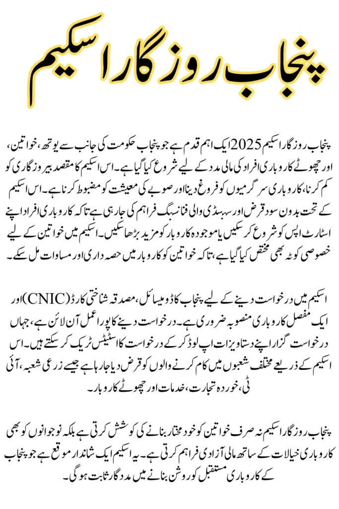 Punjab Rozgar Scheme Eligibility Criteria, Loan Details and Registration Process
